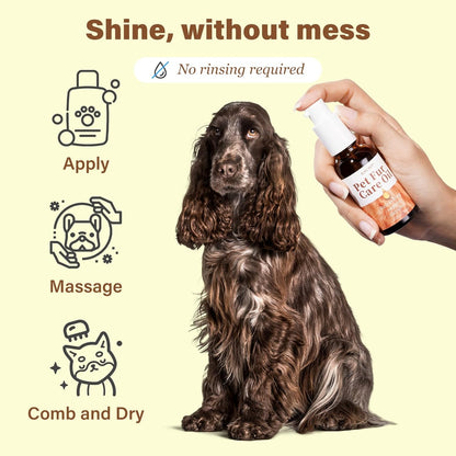 Pet Fur Care Oil – Leave-In Conditioner with Collagen & Natural Oils for Dogs & Cats, 1.01 fl oz
