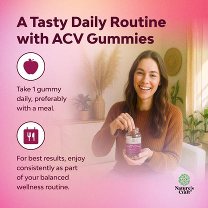 Apple Cider Vinegar Gummies with Mother B12 B6 Pomegranate 60 Count