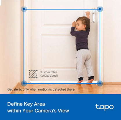 TP-Link Tapo 2K Pan Tilt Wired Security Camera Indoor Outdoor 2 Pack C216
