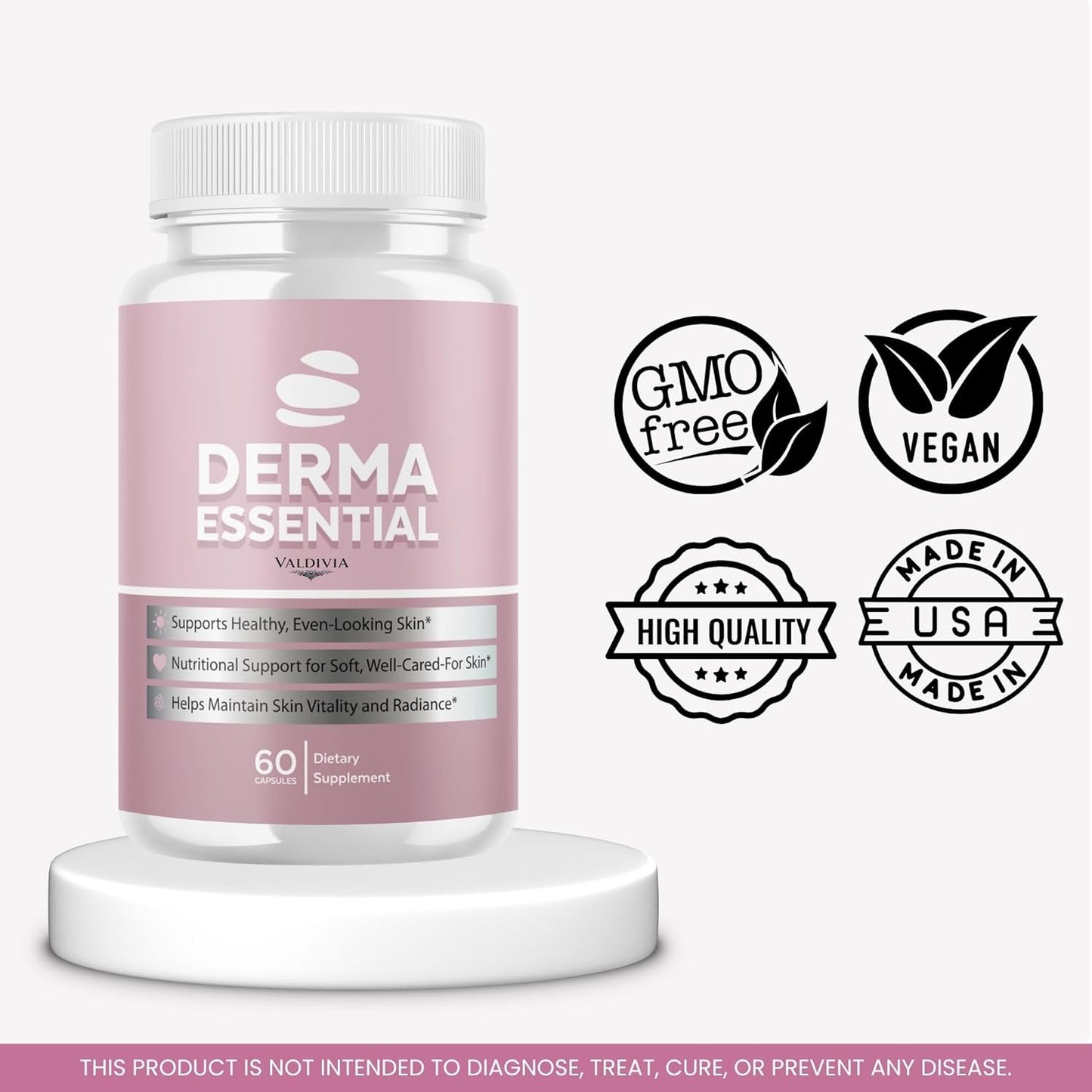 Derma Essentials Health & Wellness Supplement Capsules 2 Pack 120 Count