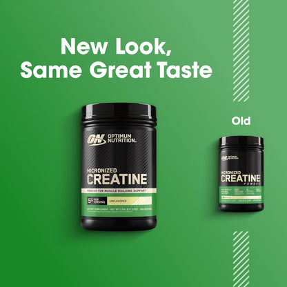 Optimum Nutrition Micronized Creatine Monohydrate Powder Unflavored 240 Servings