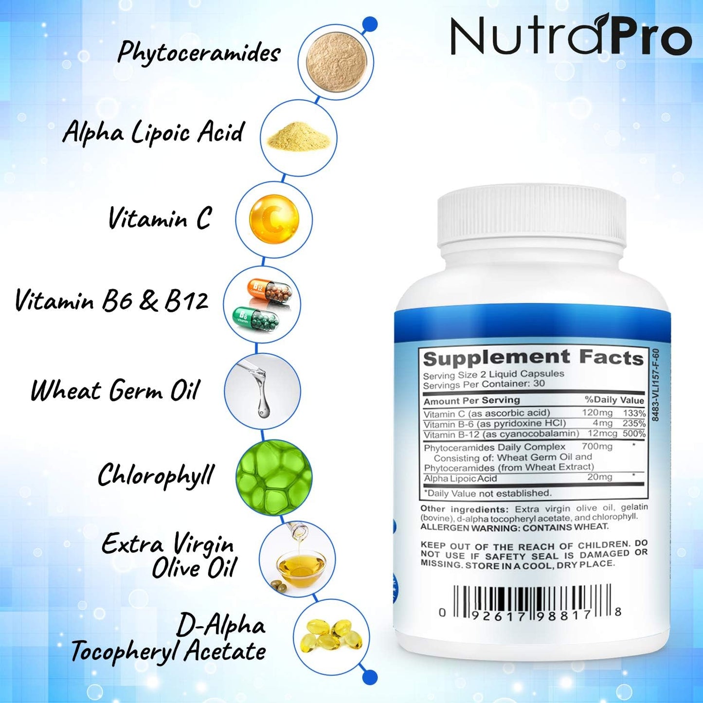 Dermal Repair Complex with Phytoceramides & Alpha Lipoic Acid 60 Liquid Capsules
