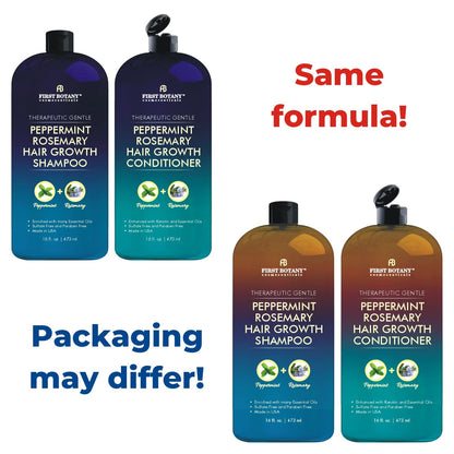 First Botany Peppermint Rosemary Shampoo and Conditioner Set 16 fl oz