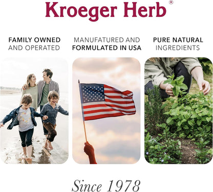 Kroeger Herb Products, Wormwood Herb, Black Walnut, Clove, Quassia, Worm Wood Cleanse - Vegetarian Capsules - 100 Capsules, Made in USA