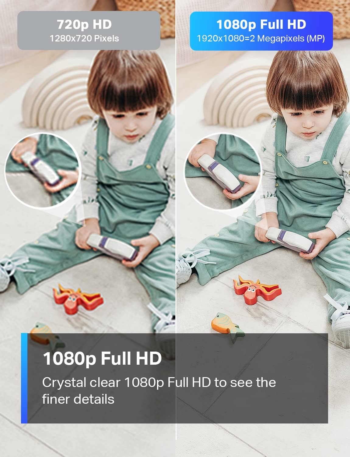 TP-Link Tapo Indoor Security Camera 1080p with Night Vision and Two-Way Audio C100