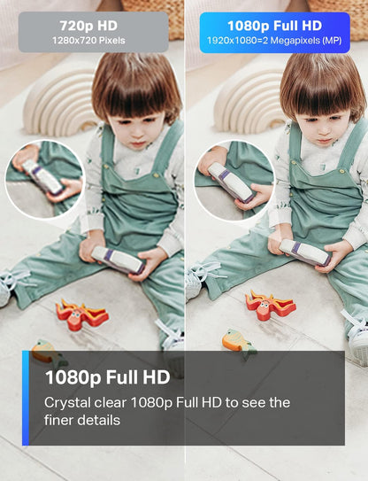 TP-Link Tapo Indoor Security Camera 1080p with Night Vision and Two-Way Audio C100