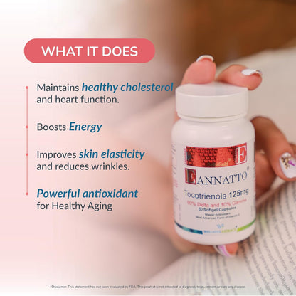 Wellness Extract Annatto Tocotrienols Vitamin E 125 mg Softgels 60 Count