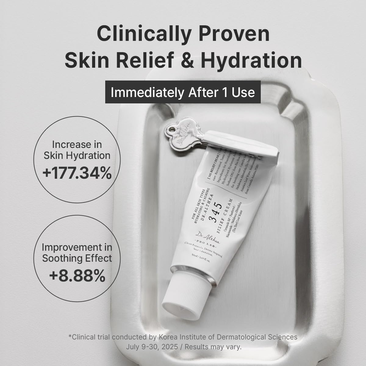 Dr. Althea 345 Relief Cream 50 ml – Face Moisturizer with PDRN & Niacinamide, Vegan Skincare