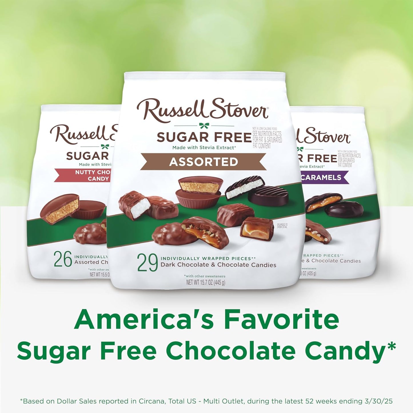 Russell Stover Sugar Free Assorted Chocolate Candy 15.7 oz