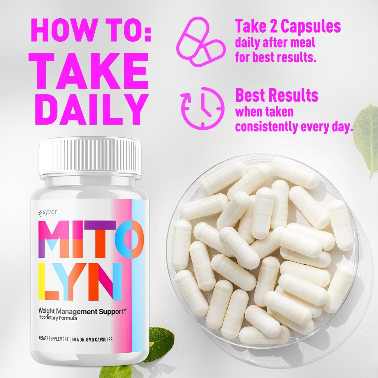 Mitolyn Advanced Formula Capsules Keto Support Energy 180 Count (3 Pack)