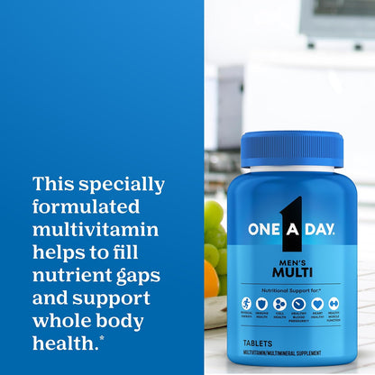 One A Day Men’s Multivitamin Tablets Vitamin D Zinc B Complex 200 Count