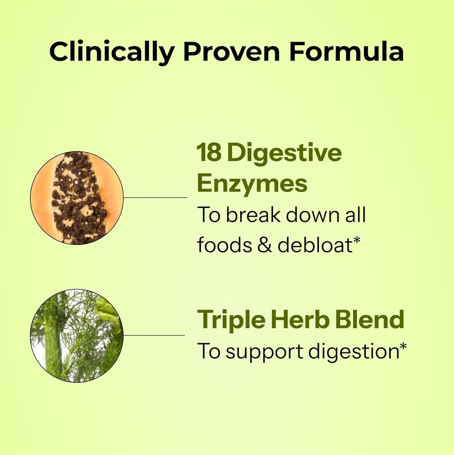 HUM Flatter Me Digestive Enzymes Ginger Peppermint Vegan Capsules 60 Count