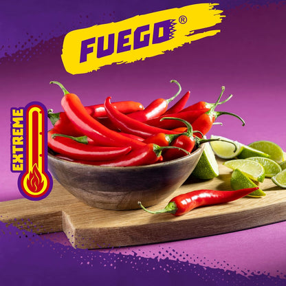 Takis Fuego Mini Hot Chili Pepper & Lime Rolled Tortilla Chips 25 Pack 1.23 oz Each