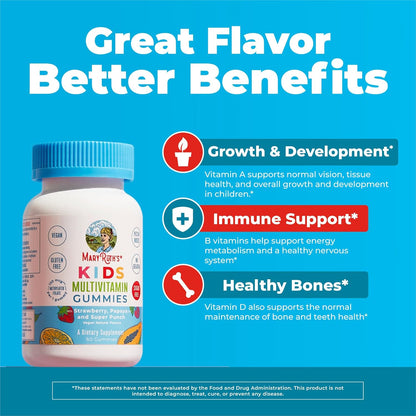 MaryRuth’s Kids Multivitamin Gummies Sugar Free Vegan 60 Count
