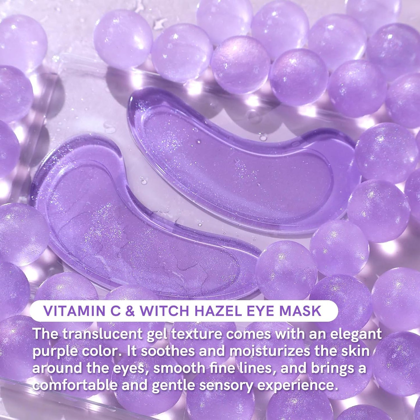 PEAUAMIE Under Eye Patches with Vitamin C & Witch Hazel 30 Pairs