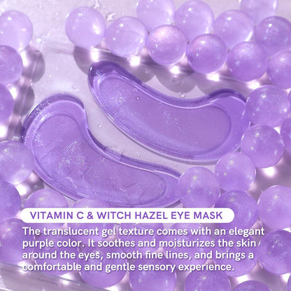 PEAUAMIE Under Eye Patches with Vitamin C & Witch Hazel 30 Pairs