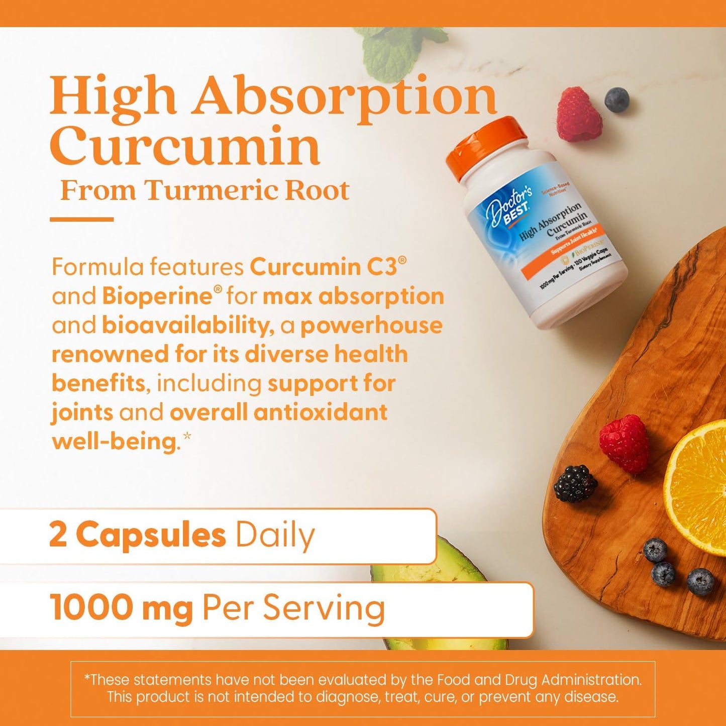 Doctor’s Best Turmeric Curcumin (120 Count)