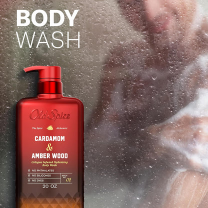 Old Spice Body Wash Cardamom Amber Wood Spice Alchemist 20 oz