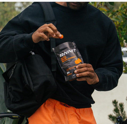 ONNIT Alpha Brain Neuro Focus Gummies Omega 3 Lutein Zeaxanthin Caffeine Citrus 90 Count