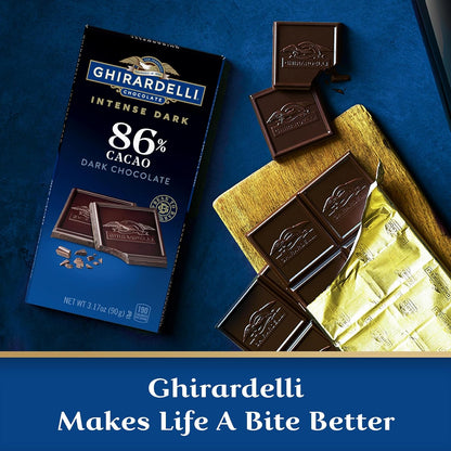 Ghirardelli Premium Dark Chocolate Bar 86% Cacao 3.17 oz