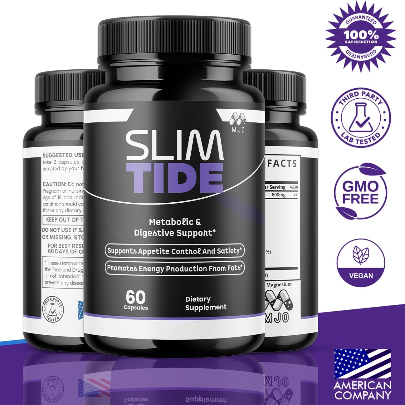 Slim Tide Weight Management Supplement Capsules 60 Count