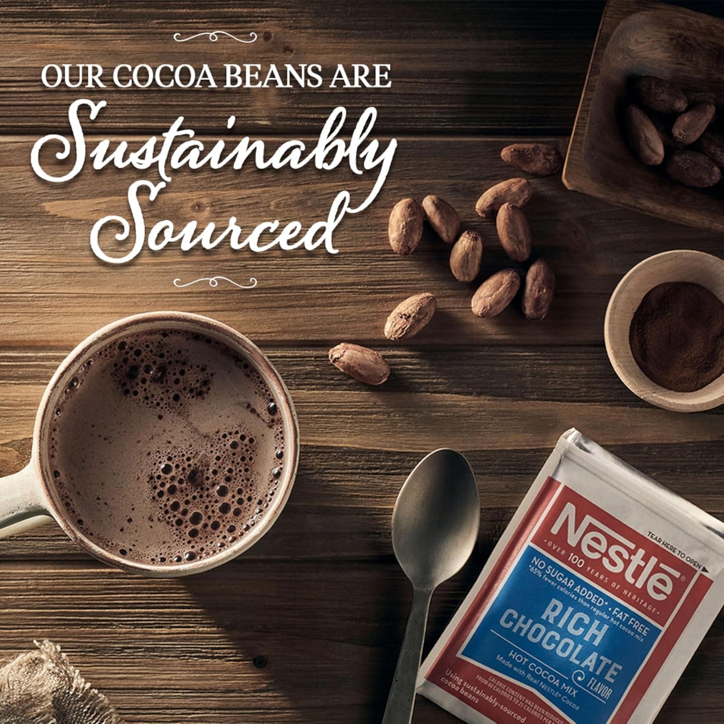 Nestlé Hot Chocolate Mix Packets No Sugar Added Fat Free 30 Count