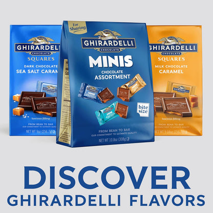 Ghirardelli Minis Chocolate Squares Assortment Individually Wrapped 10.8 oz