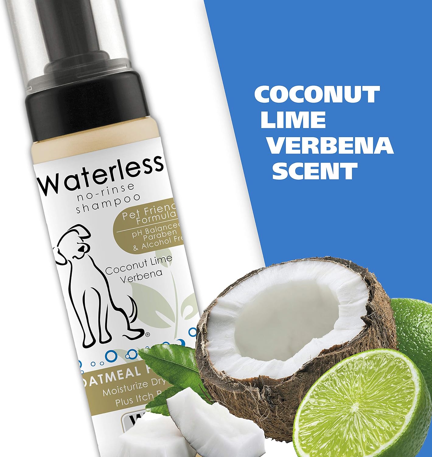 Wahl Pet Friendly Waterless No Rinse Shampoo Coconut Lime Verbena 7.1 oz