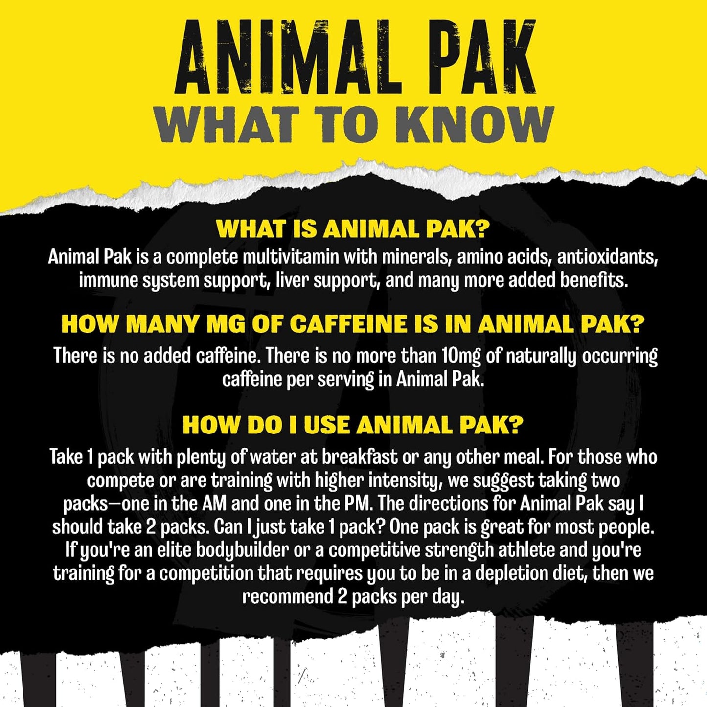 Animal Pak All-in-One Multivitamin & Supplement Pack 44 Count