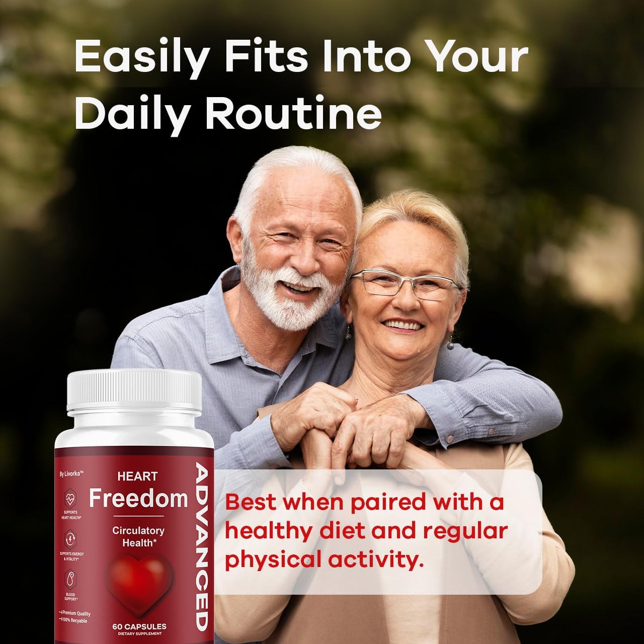 LIVORKA Heart Freedom Supplement Capsules 60 Capsules
