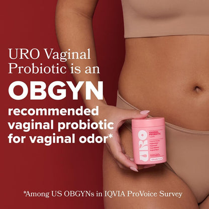 O Positiv URO Vaginal Probiotics for Women – pH Balance with Prebiotics & Lactobacillus, 60 Count