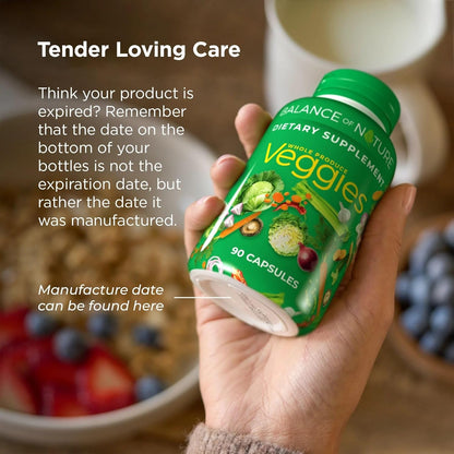 Balance of Nature Fruits & Veggies Capsules 90 Fruit 90 Veggie Set