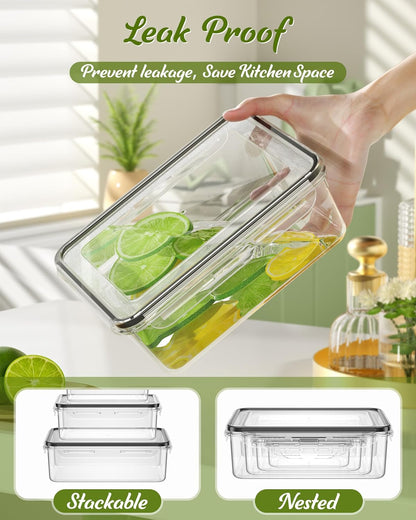 Food Storage Containers Airtight Plastic Meal Prep Set with Lids 40 Piece
