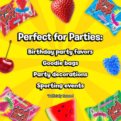 Ring Pop Assorted Fruit Flavored Hard Candy Lollipops 20 Count Variety Pack