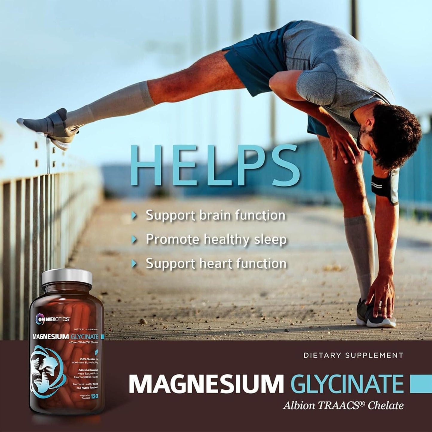 Magnesium Glycinate Capsules Dietary Supplement