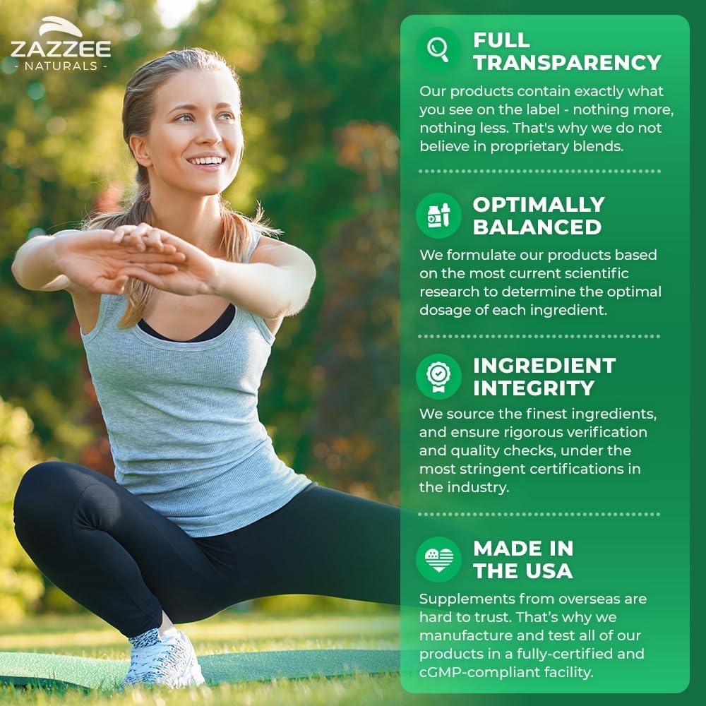 Zazzee Organic Moringa 20:1 Extract Vegan Capsules Kosher 180 Count