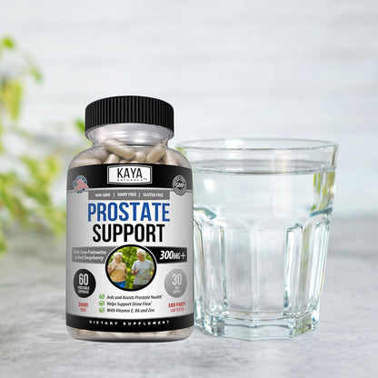 Kaya Naturals Prostate Support Saw Palmetto DHT Blocker Hair Sleep 60 Capsules