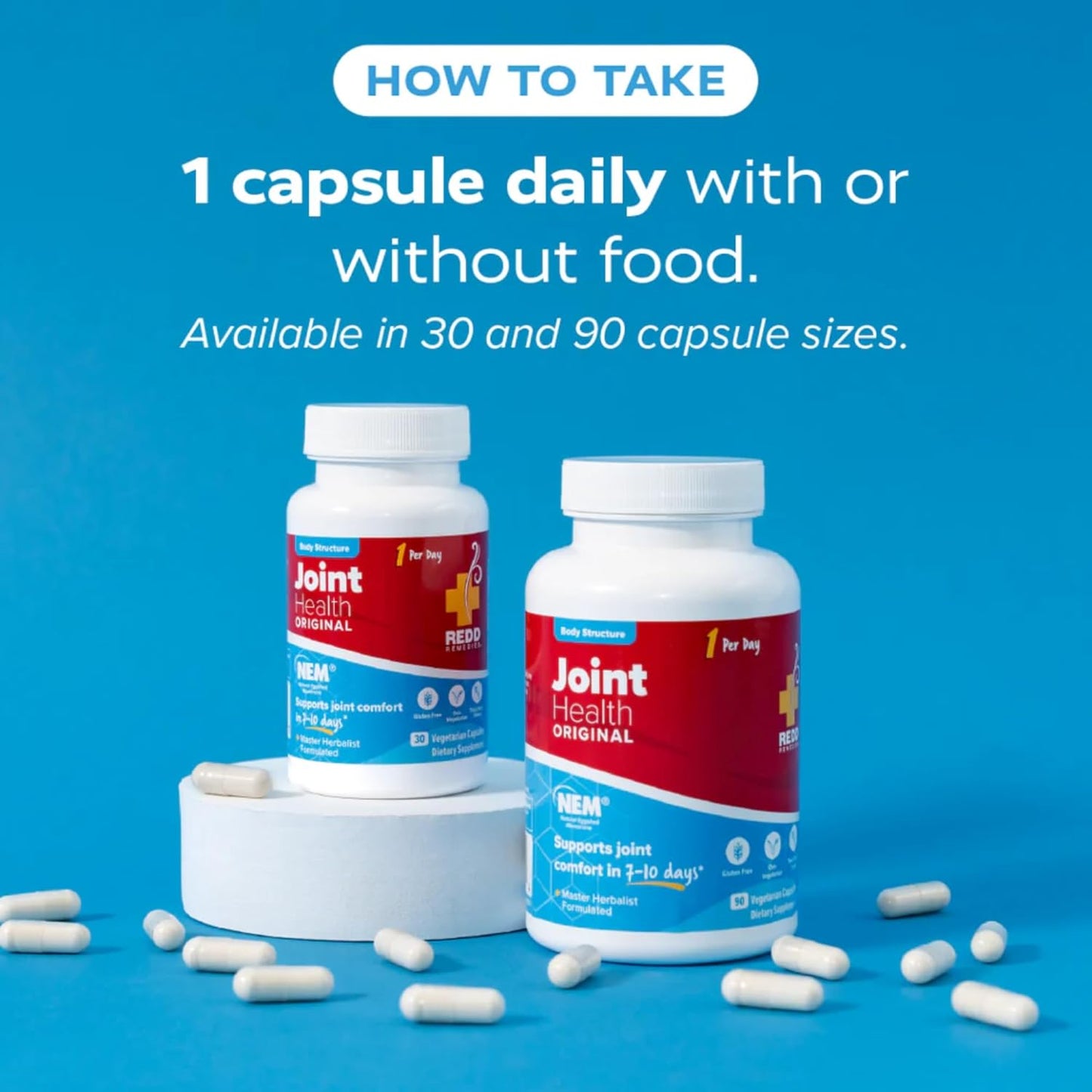 Redd Remedies Joint Health Original Vegetarian Capsules 30 Count