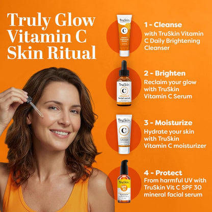 TruSkin Vitamin C Face Serum Hyaluronic Acid Vitamin E 1 fl oz