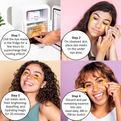 grace & stella Gold Under Eye Masks for Dark Circles & Puffy Eyes 24 Pairs