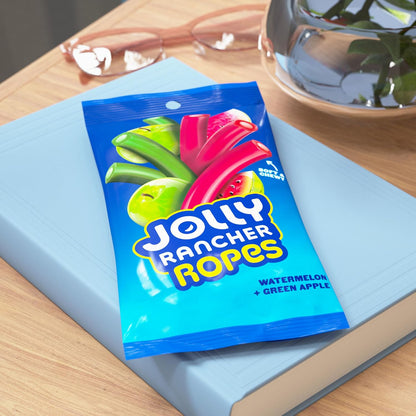JOLLY RANCHER Watermelon & Green Apple Candy Ropes 6 oz 4 Pack