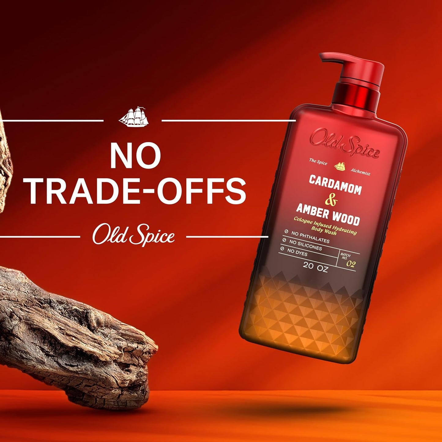 Old Spice Body Wash Cardamom Amber Wood Spice Alchemist 20 oz