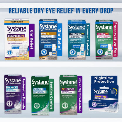 Systane COMPLETE PF Preservative Free Eye Drops 0.34 fl oz 2 Count