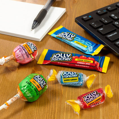 JOLLY RANCHER Assorted Fruit Flavored Hard Candy, Lollipops & Candy Sticks 42.01 oz Bulk Bag