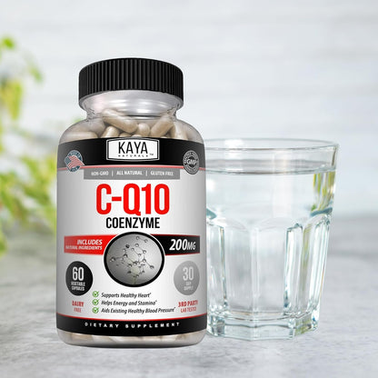 Kaya Naturals CoQ10 Power Antioxidant Heart & Vascular Support 60 Veggie Capsules