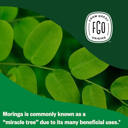 FGO Organic Moringa Tea Bags Caffeine Free 100 Count