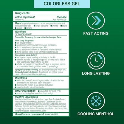 Biofreeze Menthol Cooling Gel 32 fl oz – Topical Menthol Gel for Muscle & Joint Care
