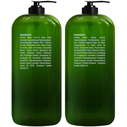 Majestic Pure Biotin Shampoo and Conditioner Set Sulfate Free 16 fl oz