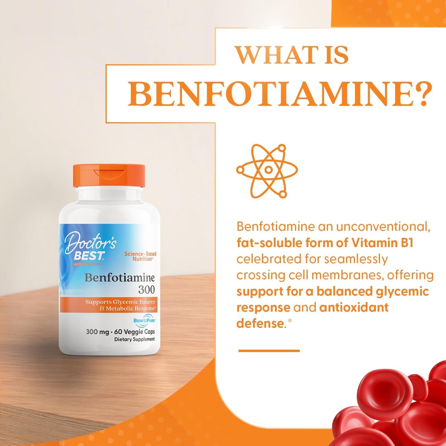 Doctor’s Best Benfotiamine (60 Count)