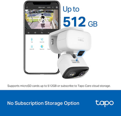 TP-Link Tapo 2K Pan Tilt Wired Security Camera Indoor Outdoor 2 Pack C216